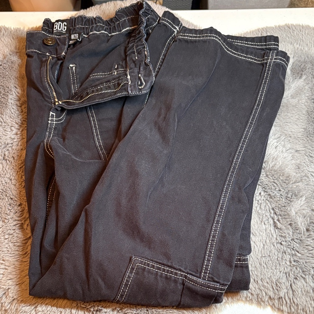 BDG Women's Black Cargo Jeans